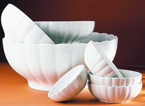 Pillivuyt 8-3/4-Inch Medium Ribbed Bowl 1-1/2-Quart