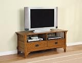 Powell Mission Oak TV/VCR Table