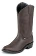 Justin Basics Men's Cowboy Boots 12" Pull Ons Crazy Cow