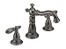 Delta 3555PT-216PT Victorian Double-Handle Widespread Lavoratory Faucet with Metal Pop-Up, Aged Pewter