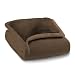 ComfortTech 3M Thinsulate Micromink / Faux Fur Cyprus Full/Queen Blanket, Chocolate
