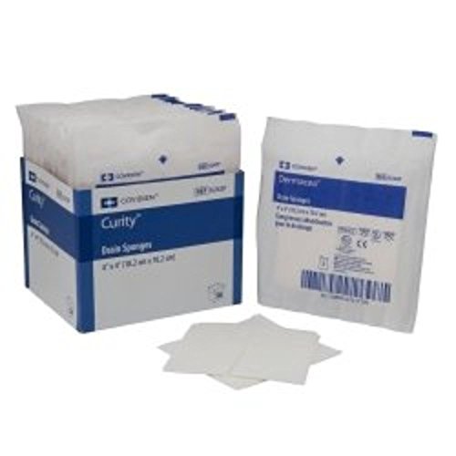 COVIDIEN Cellulose Dressing Curity NonWoven Fabric / Cellulose Wadding 4 X 4" (#1792, Sold Per Case)