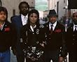 ブロマイド写真★マイケル・ジャクソンMichael Jackson/『BAD』のスタッフと