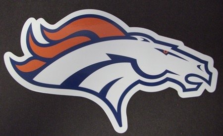 Denver Broncos Team Logo NFL Car Magnet