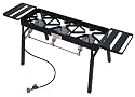 Bayou Classic TB650 Triple Burner Outdoor Patio Stove with Extension Legs