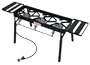 Bayou Classic TB650 Triple Burner Outdoor Patio Stove with Extension Legs