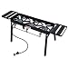 Bayou Classic TB650 Triple Burner Outdoor Patio Stove with Extension Legs