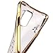 S5 Case Samsung Galaxy S5 Case ,EMAXELER Bling Swarovski Crystal Rhinestone Diamond Plating Frame Flexible TPU Case for Samsung Galaxy S5 Butterfly & White flowers[Gold]