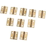 10pcs Mini Cabinet Drawer Butt Hinge
