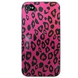 Crystal Hard with PINK LEOPARD Design Faceplate Cover Sleeve Case for APPLE ....