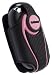 Krusell Multidapt Blaze series case for flip phones, Black/Pink (fits most flip phones)