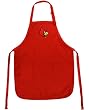 Louisville Cardinals Apron College Logo Red University of Louisville TOP RATED for Grilling, Barbecue, Kitchen and Cooking Best Unique Gifts for a Man, Men, HIM HER Women, Ladies. GIFT IDEA!