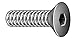 M2-0.4 x 4 mm. Black Oxide 10.9 Steel Flat Socket Head Cap Screw, 25 pk.