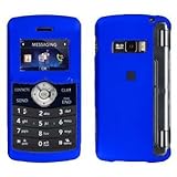 Dark Blue Rubber Feel Snap-On Cover Hard Case Cell Phone Protector for LG VX9200 enV3