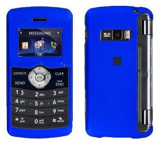 Dark Blue Rubber Feel Snap-On Cover Hard Case Cell Phone Protector for LG VX9200 enV3
