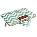 Mosiso Chevron Handbag Carrying Case for 14 Inch Laptop, Light Blue