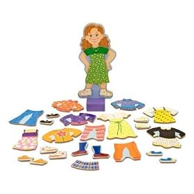 Melissa and Doug Princess Elise and Maggie Leigh Magnetic Dress-Up Bundle