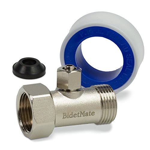 Bidet Mate Brass TAdapter with PU Hose Connector Hardware Plumbing