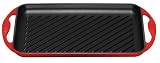 Le Creuset Enameled Cast-Iron 13-by-8-1/2-Inch Rectangular Skinny Grill, Cherry