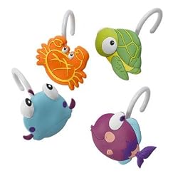 Somethings Fishy Shower Curtain Hooks Tropical Bath Decor