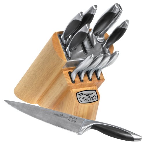 41V0qd H2pL. SL500  Chicago Cutlery Landmark 12Piece Knife Set with Block