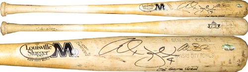 Alex Gordon Autographed / Signed 2008 Game Used Kansas City Royals Uncracked Louisville Slugger C243 Ash Bat