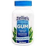 Zellies Peppermint Gum, 100 Count Jar