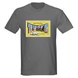 Tulsa Oklahoma Greetings Front Black T-Shirt Vintage Dark T-Shirt by CafePress