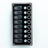 8 Gang Splashproof Switch Pane with Circuit Breaker