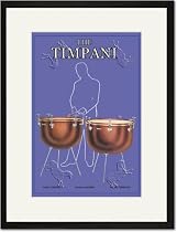 Black Framed/Matted Print 17x23, The Timpani