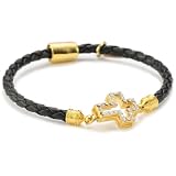 Accessories & Beyond Black Braided Leather