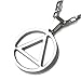 BeOne®Personalized AA Silver Tone Pendant Necklace Link Hip Hop Eminem Rap Jewelry