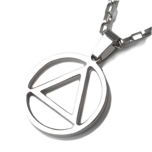 BeOne®Personalized AA Silver Tone Pendant Necklace Link Hip Hop Eminem Rap Jewelry