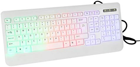 ClikWing Rainbow Backlit Wired Gaming Keyboard Motospeed Inflictor Mechanical Switches Backlit Ergonomics LED Light for Professional Gamer R11