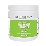 Dr. Mercola Whole Food Mushroom Complex for Pets - 100% Organic Mushrooms - Dietary Supplement For Cats & Dogs - 100% Certified Organic - Free Of Additives, Fillers And Gluten - 100% Grown In The USA - 60 Grams