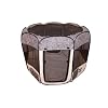 Best Pet Folding Play Pen - Medium - Leopard Skin