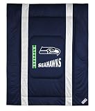 SEATTLE SEAHAWKS OFFICIAL LOGO FULL / QUEEN SIZE JERSEY COMFORTER