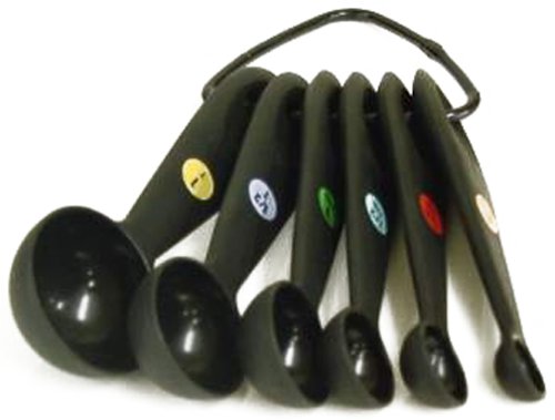 Oxo Good Grips Soft 6-Piece Measuring Spoon Set, Black