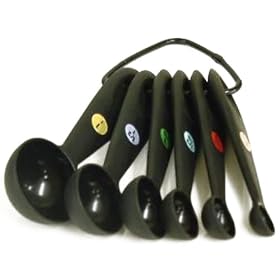 Oxo Good Grips Soft 6-Piece Measuring Spoon Set, Black