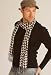 Men's New York Black & White Houndstooth Scarf Image #2