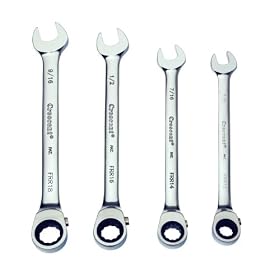 Crescent FRR4 4 Piece 3 8-Inch to 9 16-Inch 72 Tooth Reversible Ratcheting Combination... by Cooper Hand Tools