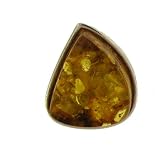 Amber Ring set in .925 Sterling Silver Size 6