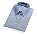 Tommy Hilfiger Solid Blue Straight Collar Men's Dress Shirt