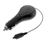 Retractable Rapid Car Charger With IC Chip For Palm LifeDrive, T5 Tungsten, E2 Tungsten, TX Tungsten, 685 Centro, 690 Centro, 755p Treo, 680 Treo, 750 Treo, 700p Treo, 700w, 700wx Treo, 650 Treo Smartphone