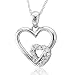 10k White Gold Heart Diamond Pendant Necklace (HI, I, 0.10 carat) 10k White Gold Heart Diamond Pendant Necklace (HI, I, 0.10 carat)
