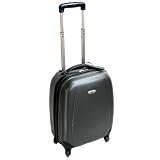Borderline Cabin Approved Hard Shell 4 Spinner Wheels Suitcase (Dark Grey) 53 x 37 x 20 cm all parts included