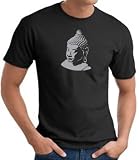 BUDDHA Buddhist Yoga Meditation Adult T-shirt Tee Shirt - Black
