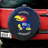 Kansas Jayhawks NCAA Licensed Black Tire Cover