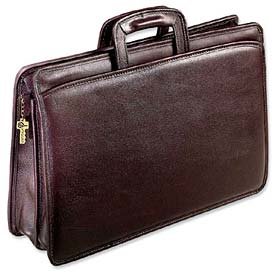 Jack Georges University Collection Double Gusset Portfolio, Black