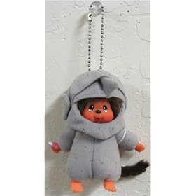 Monchhichi World Costume Rock Island Keychain Plush Doll